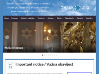 Frontpage screenshot for site: Židovska vjerska zajednica Bet Israel u Hrvatskoj (http://www.bet-israel.com)
