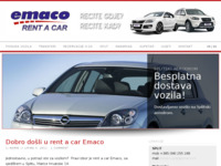 Frontpage screenshot for site: Emaco rent-a-car (http://www.emaco.hr/)