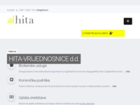 Frontpage screenshot for site: HITA brokerska kuća i sve o dionicama (http://www.hita.hr)