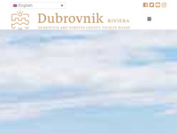 Frontpage screenshot for site: (http://www.visitdubrovnik.hr/)