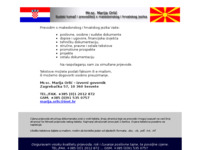 Frontpage screenshot for site: Sudski tumač za makedonski jezik - Marija Orlić (http://www.inet.hr/~marorlic/)