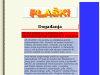 Frontpage screenshot for site: (http://free-ka.htnet.hr/Plaski)