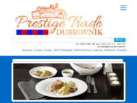 Frontpage screenshot for site: Prestige trade Dubrovnik (http://www.prestige-trade.hr/)