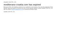 Frontpage screenshot for site: (http://www.mediterano-croatia.com)