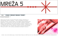 Slika naslovnice sjedišta: Mreža5, obrt za informatičke usluge (http://www.mreza5.hr)