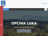 Frontpage screenshot for site: (http://www.opcina-luka.hr/)