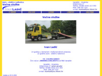 Frontpage screenshot for site: (http://free-vz.htnet.hr/ivanladic)