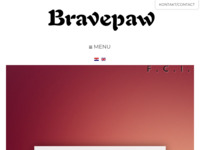 Frontpage screenshot for site: (http://www.bravepaw.hr/)