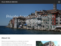 Frontpage screenshot for site: Privatni smještaj Villa Marija, Rovinj, Istra (http://www.villamarija.com/)