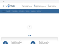 Frontpage screenshot for site: Studium d.o.o. tečajevi poslovnog jezika i prijevodi (https://www.studium-jezici.hr)