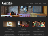 Frontpage screenshot for site: Caffe Marabu, Vinkovci (http://www.marabu.hr)