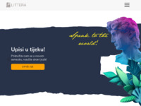 Frontpage screenshot for site: Littera (http://www.littera.hr)