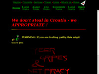 Frontpage screenshot for site: Cyber Gripes & Net Piracy (http://www.appleby.net/cybergripes/bbq.html)