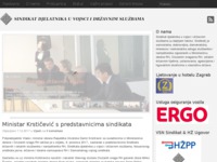 Frontpage screenshot for site: HUS - Sindikat vojnih službenika i namještenika (http://www.sindikat-vsn.hr)