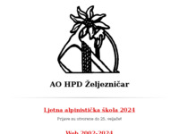 Frontpage screenshot for site: AO HPD Željezničar (http://www.aozeljeznicar.hr/)