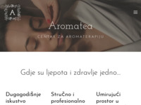 Frontpage screenshot for site: (http://www.aromatea.hr/)