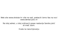 Frontpage screenshot for site: Privatna stomatološka ordinacija Dr. Željka Stolar (http://www.drstolar.hr/)