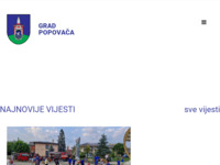 Frontpage screenshot for site: Službene stranice općine Popovača (http://www.popovaca.hr/)