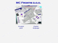 Frontpage screenshot for site: MC FrontIS d.o.o. (http://www.mcfrontis.hr)
