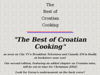 Frontpage screenshot for site: (http://thebestofcroatiancooking.com)