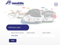 Frontpage screenshot for site: Autobusni promet Varaždin (http://www.ap.hr/)