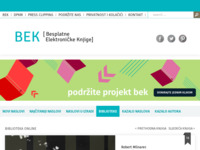 Frontpage screenshot for site: Robert Mlinarec - Tkači snova (http://www.elektronickeknjige.com/mlinarec_robert/tkaci_snova/index.htm)