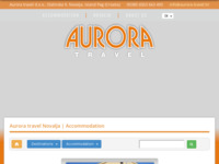 Frontpage screenshot for site: (http://www.aurora-novalja.com/)