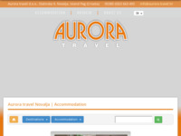 Frontpage screenshot for site: (http://www.aurora-novalja.com/)