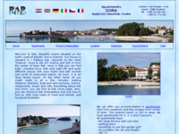 Frontpage screenshot for site: Apartmani Dora (http://free-st.htnet.hr/rab/)