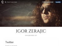 Frontpage screenshot for site: Igor Žerajić (http://www.igorzerajic.com)