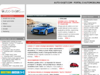 Frontpage screenshot for site: Auto-svijet.com (http://auto-svijet.com/)