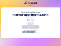 Frontpage screenshot for site: (http://www.marina-apartments.com)