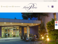 Frontpage screenshot for site: (http://www.hotelpatria.hr)