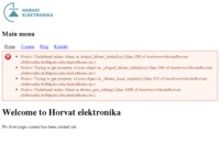 Frontpage screenshot for site: (http://www.horvat-elektronika.hr/)