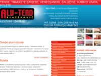 Frontpage screenshot for site: Alu-tend (http://www.alutend.hr/)