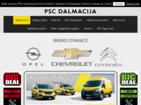 Frontpage screenshot for site: P.S.C. Dalmacija (http://www.psc-dalmacija.hr/)