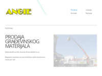 Frontpage screenshot for site: Angie d.o.o. prodaja građevinskog materijala (http://www.angie.hr)