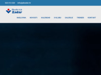Frontpage screenshot for site: Plivački klub Zadar (http://www.pkzadar.hr/)