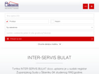 Frontpage screenshot for site: (http://www.interservis-bulat.hr)