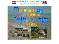 Frontpage screenshot for site: Hvar - Ivan Dolac, apartmanska kuća kraj plaže (http://free-zg.htnet.hr/hvar/)