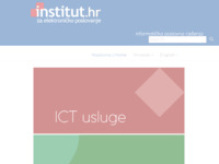 Frontpage screenshot for site: Institut za elektroničko poslovanje (http://www.institut.hr)