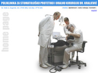 Slika naslovnice sjedišta: Poliklinika za stomatološku protetiku i oralnu kirurgiju dr Kraljević (http://www.inet.hr/ordinacija.kraljevic/)