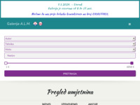 Frontpage screenshot for site: Galerija ALM (http://www.alm.hr/)