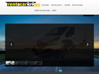 Frontpage screenshot for site: (http://www.rentacarkrk.com)