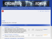 Frontpage screenshot for site: Prvi hrvatski meteorološki forum (http://www.crometeo.net/)