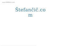 Frontpage screenshot for site: (http://www.stefancic.com)