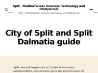 Frontpage screenshot for site: Grad Split Info (http://www.split.info)