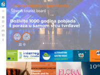 Frontpage screenshot for site: (http://www.sibenik-tourism.hr/)