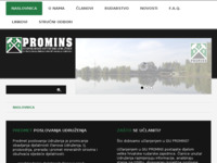 Frontpage screenshot for site: Gospodarsko interesno udruženje Promins (http://www.promins.hr)