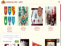 Frontpage screenshot for site: (http://www.heraldic-art.hr)